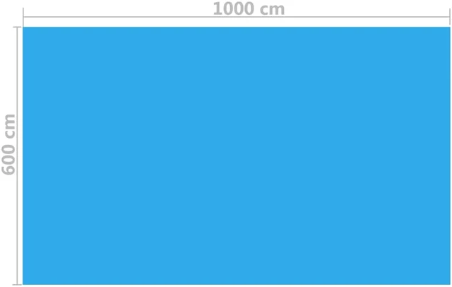 Alt view image 2 of 10 - vidaXL Pool Cover Solar Blanket Winter Pool Cover Pool Heater Cover Blue PE