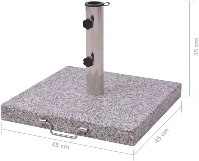Alt view image 4 of 15 - vidaXL Patio Umbrella Stand Parasol Base for Poles of 1.5"/1.9" Umbrella Base