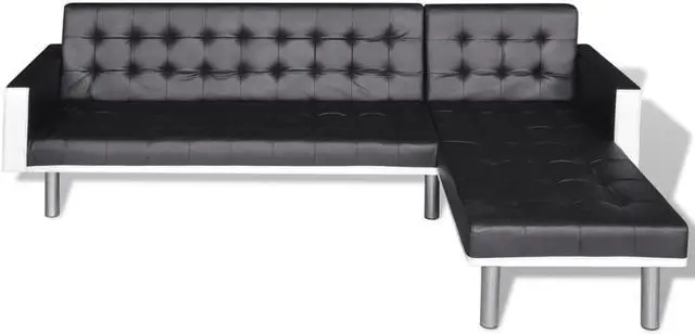 Alt view image 2 of 7 - vidaXL 2-Seater Sofa Bed with Two Pillows Accent Loveseat Couch Black Velvet