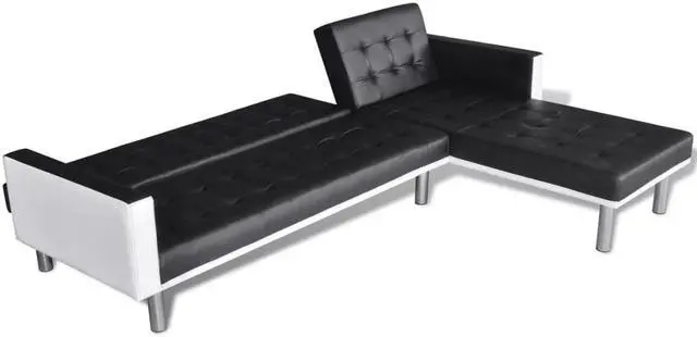 Alt view image 4 of 7 - vidaXL 2-Seater Sofa Bed with Two Pillows Accent Loveseat Couch Black Velvet
