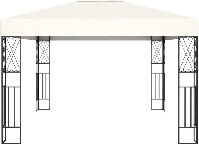 Alt view image 3 of 7 - vidaXL Gazebo Outdoor Canopy Party Tent Patio Pavilion with Mosquito Net Cream