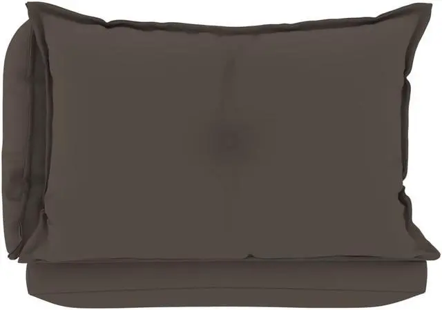 Alt view image 3 of 18 - vidaXL 3x Pallet Sofa Cushions Taupe Fabric Garden Outdoor Patio Lounge Seats