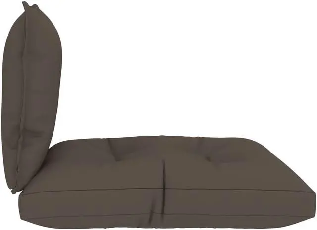 Alt view image 3 of 11 - vidaXL Chair Cushion Outdoor Patio Pallet Cushion Seat Pad Anthracite Fabric