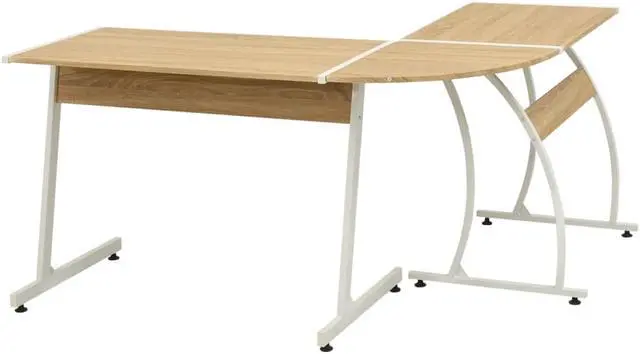 Alt view image 2 of 20 - vidaXL Writing Desk Computer Desk Laptop Table Home Workstation Gray Wood