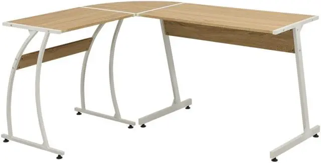 Alt view image 3 of 20 - vidaXL Writing Desk Computer Desk Laptop Table Home Workstation Gray Wood