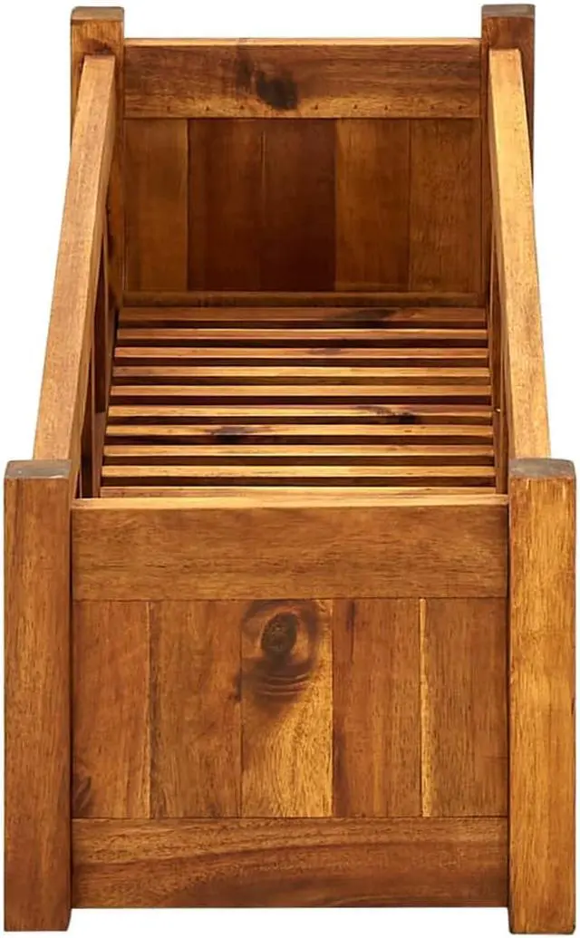 Alt view image 3 of 14 - vidaXL Raised Garden Bed Raised Flower Bed Raised Garden Box Solid Acacia Wood