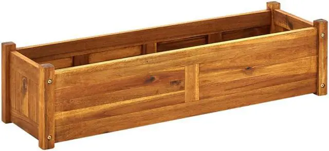 Main image of vidaXL Raised Garden Bed Raised Flower Bed Raised Garden Box Solid Acacia Wood