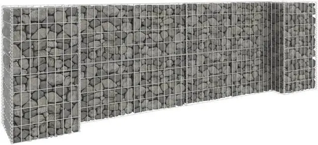 Main image of vidaXL H-Shaped Gabion Planter Steel Wire 31.5" Flower Bed Basket Pot Garden