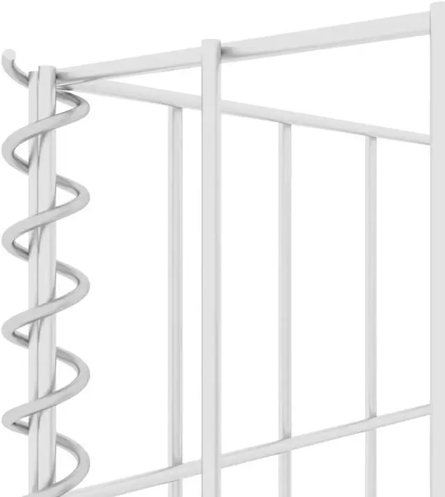 Alt view image 2 of 15 - vidaXL H-Shaped Gabion Planter Steel Wire 31.5" Flower Bed Basket Pot Garden