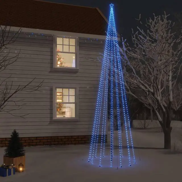 Main image of vidaXL Christmas Tree Decoration Xmas Tree Lights with Spikes Modern Blue LEDs