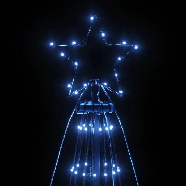 Alt view image 3 of 11 - vidaXL Christmas Tree Decoration Xmas Tree Lights with Spikes Modern Blue LEDs