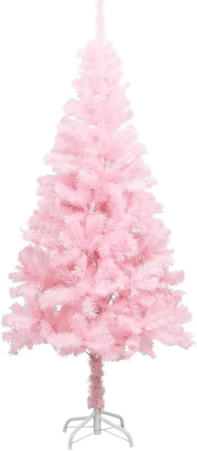 Main image of vidaXL Christmas Tree Decoration Artificial Xmas Tree with Stand Pink PVC