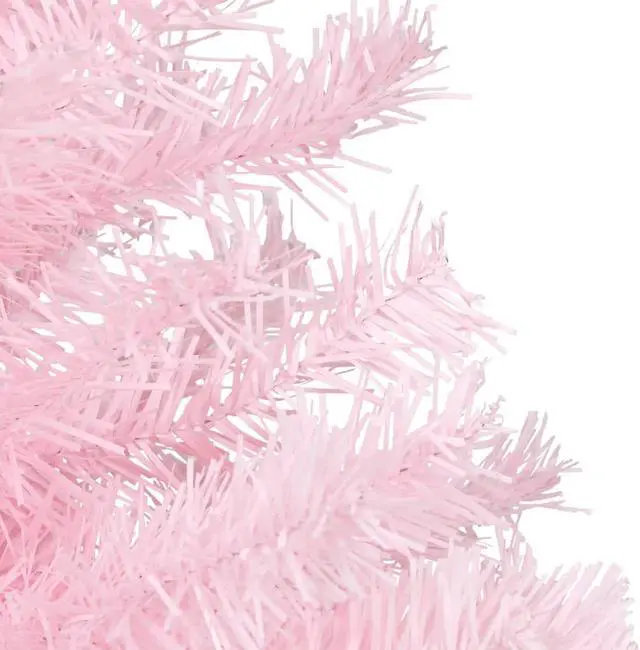 Alt view image 3 of 15 - vidaXL Christmas Tree Decoration Artificial Xmas Tree with Stand Pink PVC