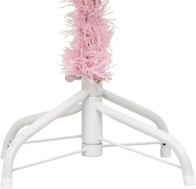 Alt view image 9 of 15 - vidaXL Christmas Tree Decoration Artificial Xmas Tree with Stand Pink PVC