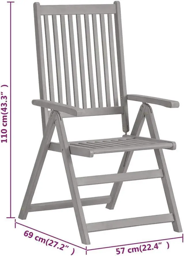 Alt view image 11 of 13 - vidaXL Patio Chairs 2 Pcs Outdoor Patio Dining Chair with Cushions Bamboo
