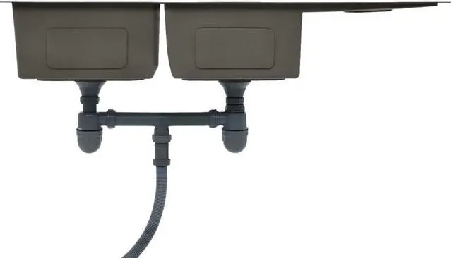 Alt view image 4 of 20 - vidaXL Handmade Kitchen Sink Black Stainless Steel Under-Mount
