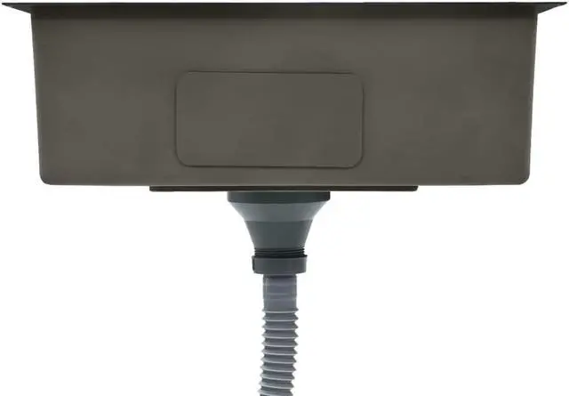 Alt view image 3 of 19 - vidaXL Kitchen Sink Undermount Sink with Strainer Black Stainless Steel Sink