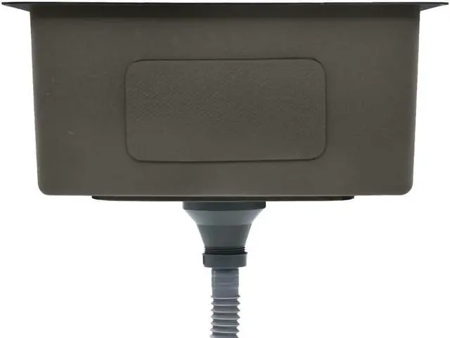 Alt view image 3 of 19 - vidaXL Kitchen Sink Undermount Sink with Strainer Black Stainless Steel Sink