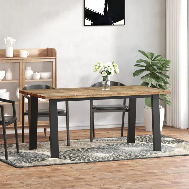 Main image of vidaXL Dining Table Kitchen Table Wooden Dining Room Table Solid Acacia Wood