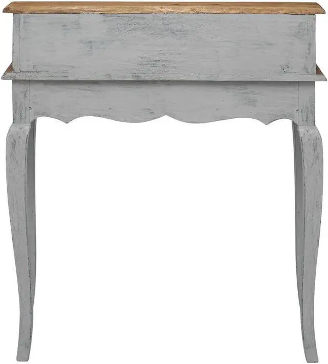 Alt view image 4 of 13 - vidaXL Writing Desk Office Computer Desk Study Working Table Solid Mahogany Wood