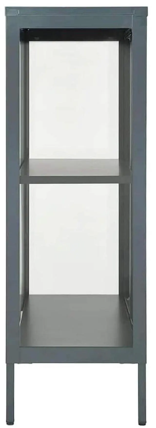 Alt view image 2 of 7 - vidaXL Sideboard Side Table End Table for Living Room Anthracite Steel and Glass