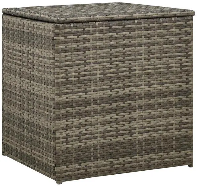 Alt view image 7 of 7 - vidaXL Patio Furniture Set 4 Piece Outdoor Sofa with Coffee Table Rattan Gray