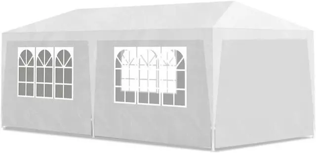 Alt view image 9 of 13 - vidaXL Party Tent Outdoor Canopy Tent Patio Gazebo Marquee Sunshade White