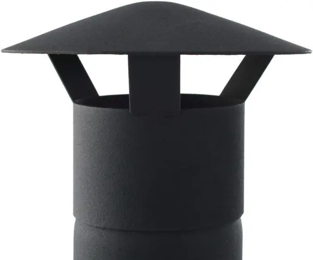 Alt view image 7 of 17 - vidaXL Patio Outdoor Pizza Oven Charcoal Fired Garden Chimney BBQ Smoker Bread