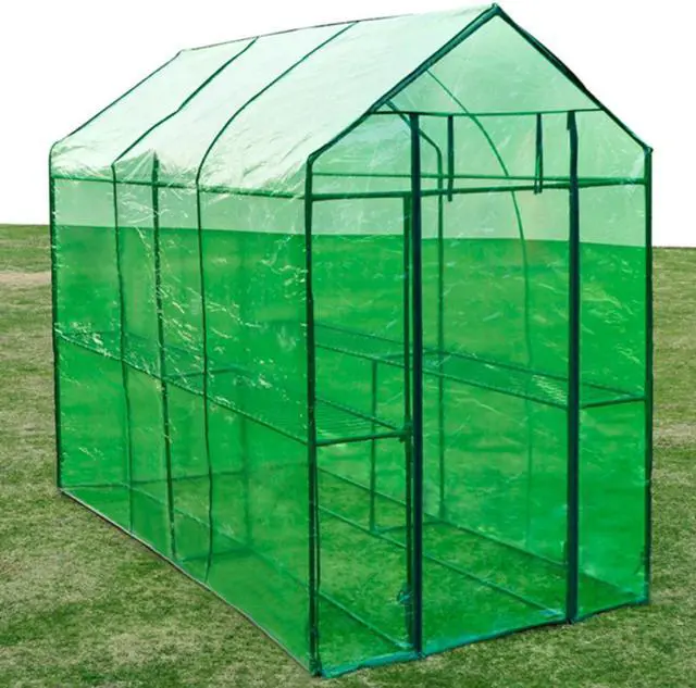 Alt view image 5 of 13 - vidaXL Greenhouse Grow House Green House for Outdoor Plant Growing Steel XL