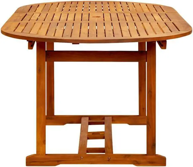 Alt view image 4 of 12 - vidaXL Outdoor Dining Table Extendable Garden Patio Table Solid Acacia Wood