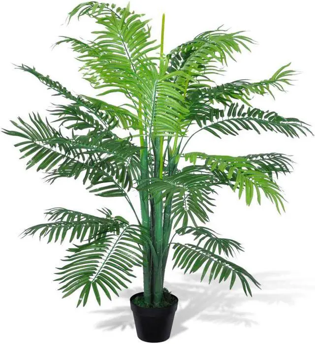 Main image of vidaXL Artificial Tree with Pot Faux Cycas Palm Tree Artificial Palm Tree 51"