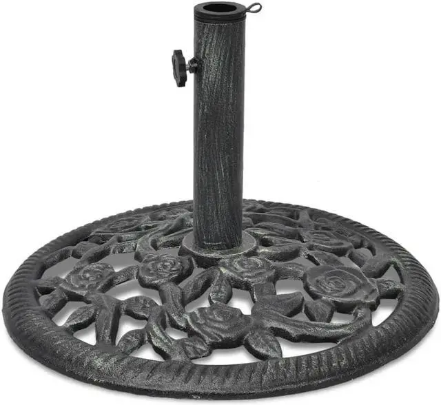 Alt view image 5 of 10 - vidaXL Umbrella Base Cast Iron 26 lb 19"