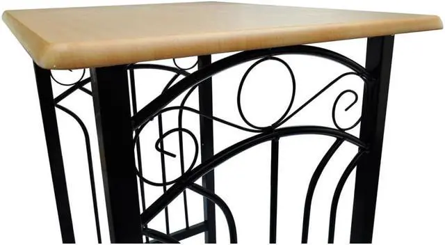 Alt view image 4 of 11 - vidaXL Dining Table Set 2 Chairs Breakfast Bar Dinner Table Stools Furniture