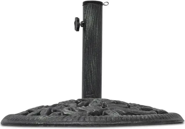Alt view image 7 of 10 - vidaXL Umbrella Base Cast Iron 26 lb 19"