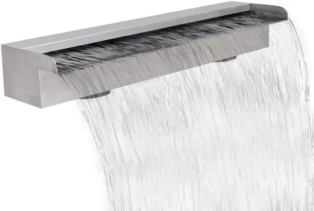 Alt view image 2 of 13 - vidaXL Pool Fountain Spillway Waterfall Fountain for Garden Pond Stainless Steel