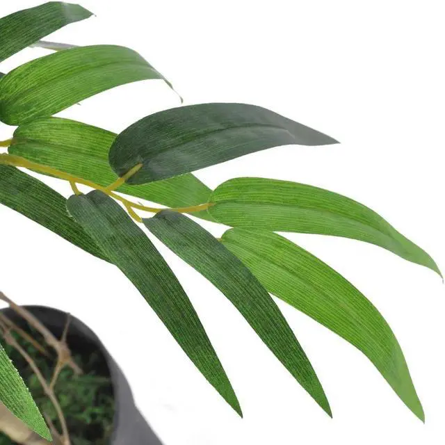 Alt view image 2 of 9 - vidaXL Artificial Plant Artificial Bamboo Artificial Tree Twiggy with Pot 35.4"