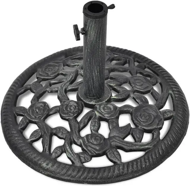Alt view image 6 of 10 - vidaXL Umbrella Base Cast Iron 26 lb 19"