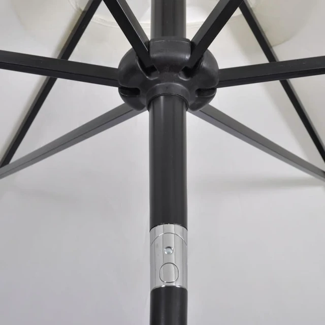 Alt view image 5 of 9 - vidaXL Parasol 78.7"x118.1" Sand White Rectangular