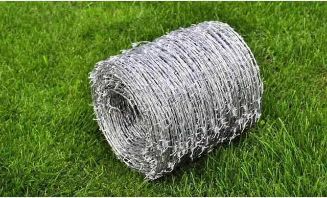 Alt view image 2 of 8 - vidaXL Roll Barbed Wire 4 Point Garden Coverage Fencing Arts Crafts Accessory