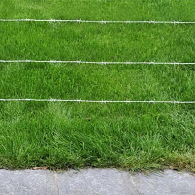 Alt view image 3 of 8 - vidaXL Roll Barbed Wire 4 Point Garden Coverage Fencing Arts Crafts Accessory