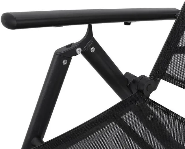 Alt view image 10 of 14 - vidaXL Patio Lounge Chair Outdoor Sunbed Folding Sunlounger for Beach Aluminum