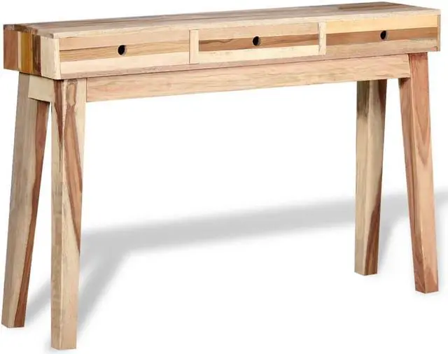 Main image of vidaXL Console Table Entryway Side Table with 3 Drawers Solid Wood Reclaimed