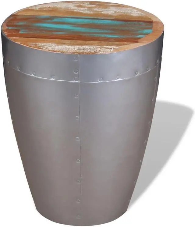 Alt view image 2 of 13 - vidaXL Storage Stool Ottoman Foot Rest Office Footstool Solid Reclaimed Wood