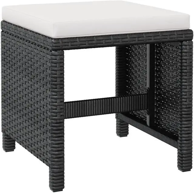 Alt view image 6 of 7 - vidaXL Patio Furniture Set Outdoor Table and Chair 13 Piece Acacia Wood Black