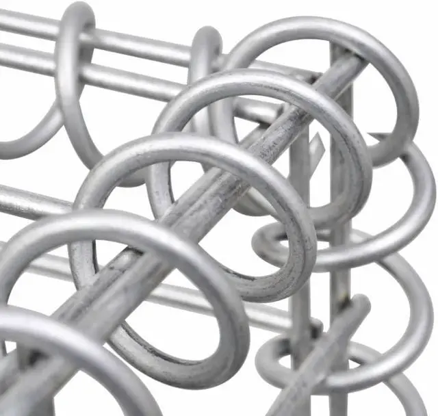 Alt view image 5 of 10 - vidaXL Gabion Basket 118.1"x11.8"x19.7" Patio Planter Raised Vegetable Bed