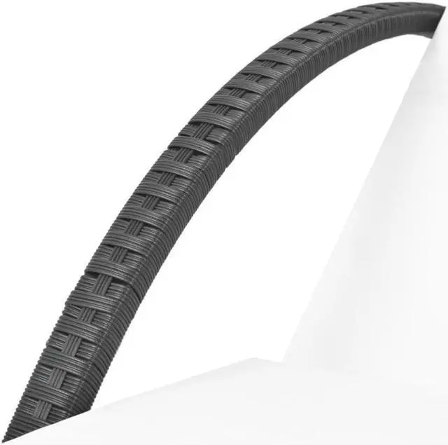 Alt view image 6 of 14 - vidaXL Patio Lounge Chair Outdoor Chaise Lounge with Cushion Poly Rattan Black