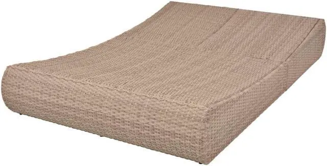 Alt view image 6 of 7 - vidaXL Patio Lounge Bed Sun Lounger Outdoor Chaise Lounge Poly Rattan Beige