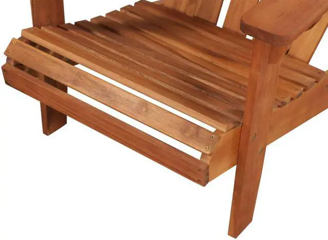 Alt view image 4 of 15 - vidaXL Adirondack Chair Patio Chair with Footrest Outdoor Chair Solid Wood