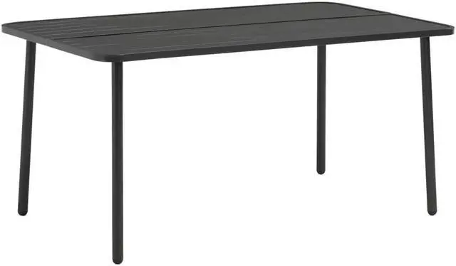 Main image of vidaXL Patio Table Outdoor Dining Table Garden for Balcony Steel Dark Gray