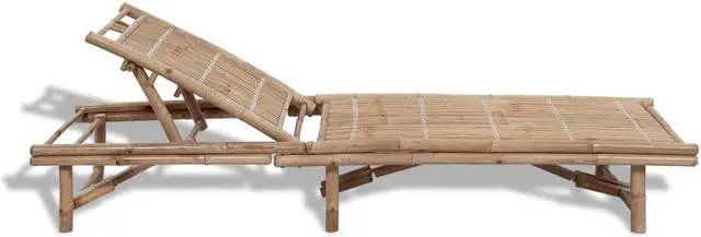 Alt view image 2 of 11 - vidaXL Patio Lounge Chair Outdoor Sunbed Folding Sunlounger Solid Acacia Wood